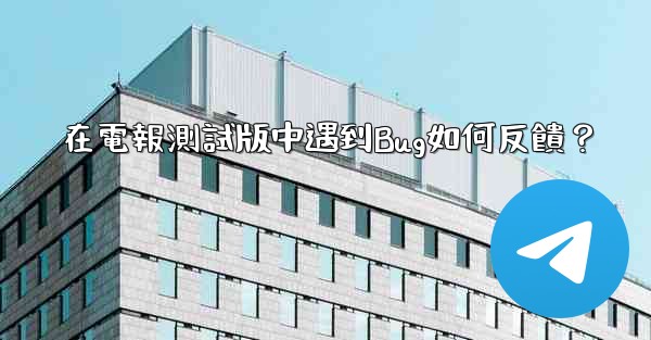 <b>在電報測試版中遇到Bug如何反饋？</b>