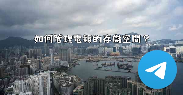 <b>如何管理電報的存儲空間？</b>