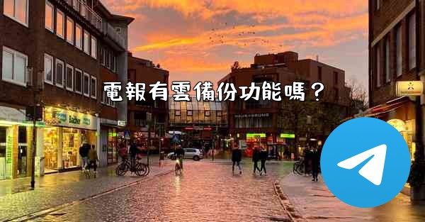 電報有雲備份功能嗎？