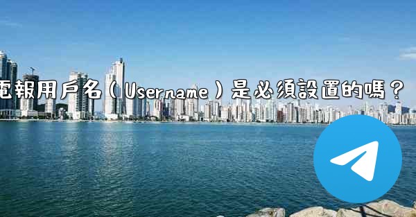 電報用戶名（Username）是必須設置的嗎？