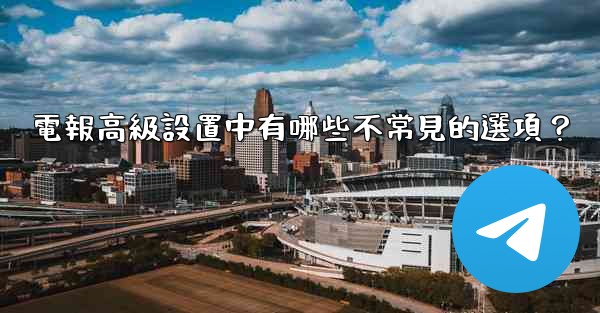 <b>電報高級設置中有哪些不常見的選項？</b>