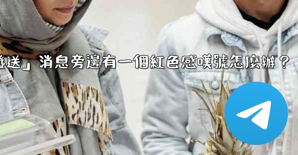 電報「未發送」消息旁邊有一個紅色感嘆號怎麼辦？