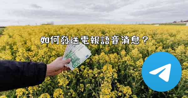 如何發送電報語音消息？
