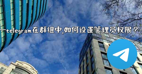 Telegram在群組中，如何設置管理員權限？—telegram在群组中,如何设置管理员权限？