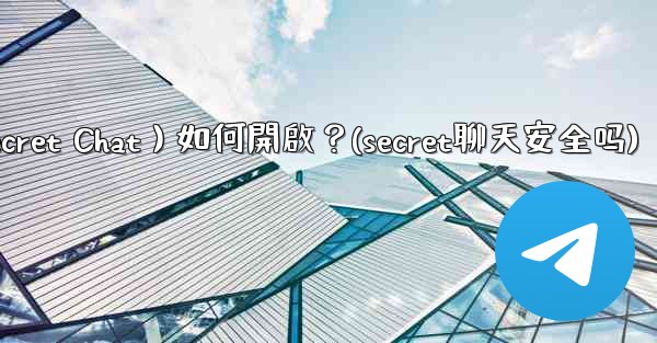 Telegram秘密聊天（Secret Chat）如何開啟？(secret聊天安全吗)