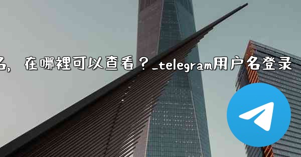 我忘記了Telegram用戶名，在哪裡可以查看？_telegram用户名登录