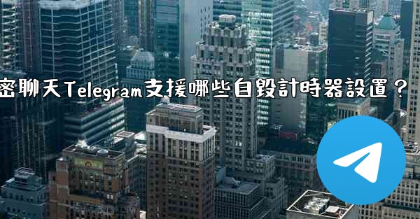 秘密聊天Telegram支援哪些自毀計時器設置？