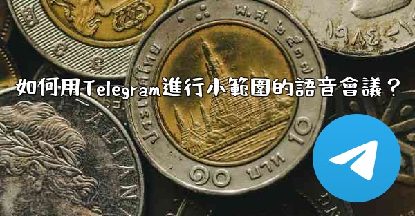 如何用Telegram進行小範圍的語音會議？