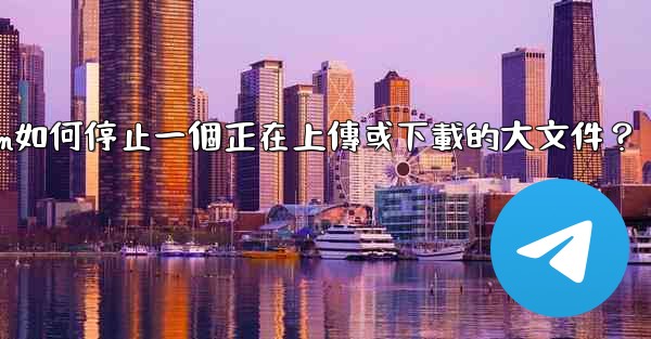 Telegram如何停止一個正在上傳或下載的大文件？